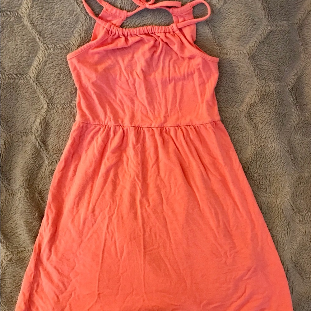 Girls lightweight open back dress